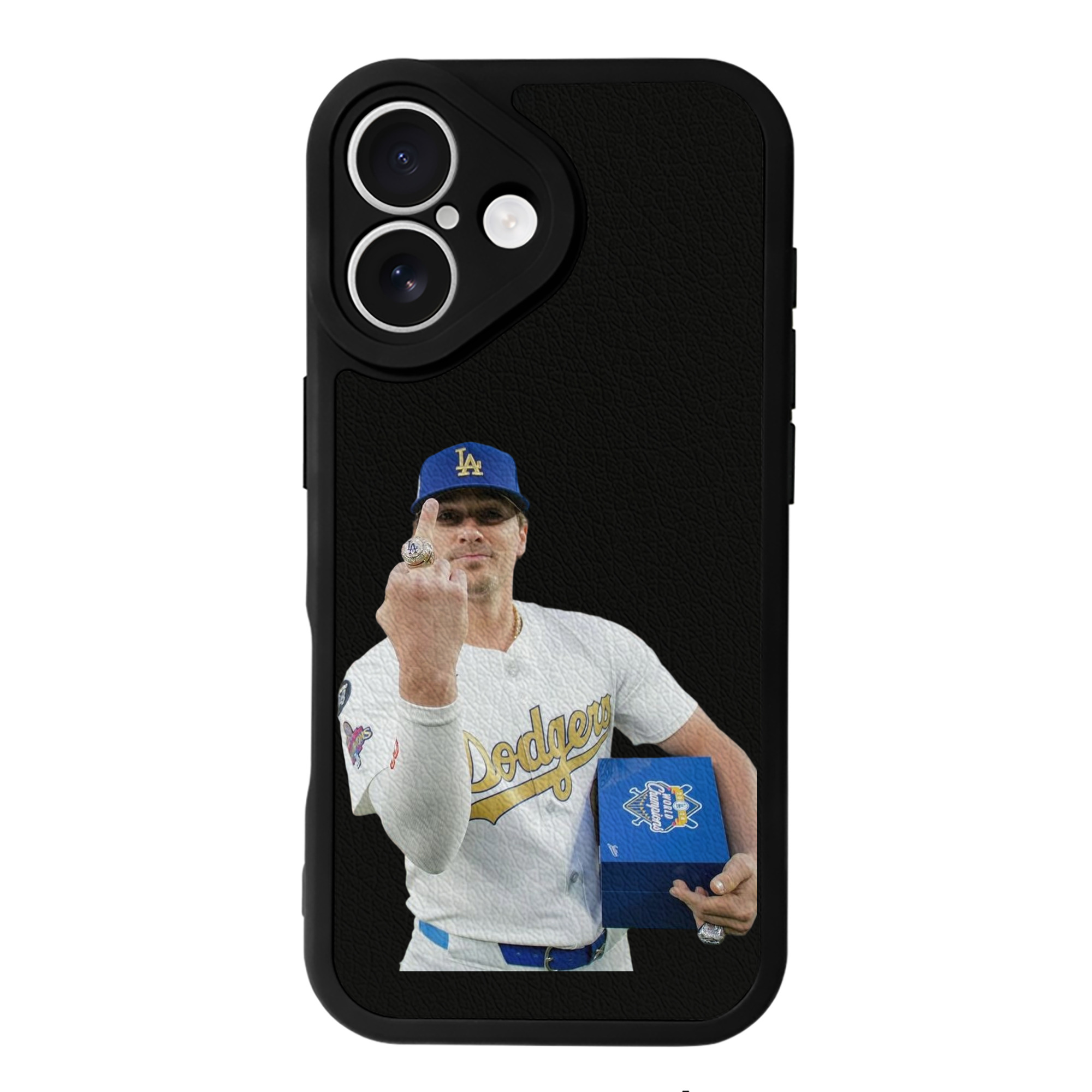  IPhone 16 Silicone Leather Case – UV Print, Lambskin Texture – Perfect Fit, Wireless Charging Compatible, Scratch Resistant, Precise Cutouts – Stylish Protection For IPhone 16